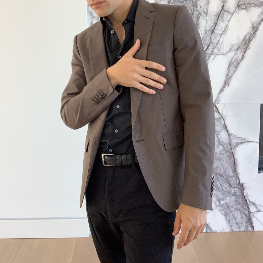 Mauro Grifoni mens Brown Blazer